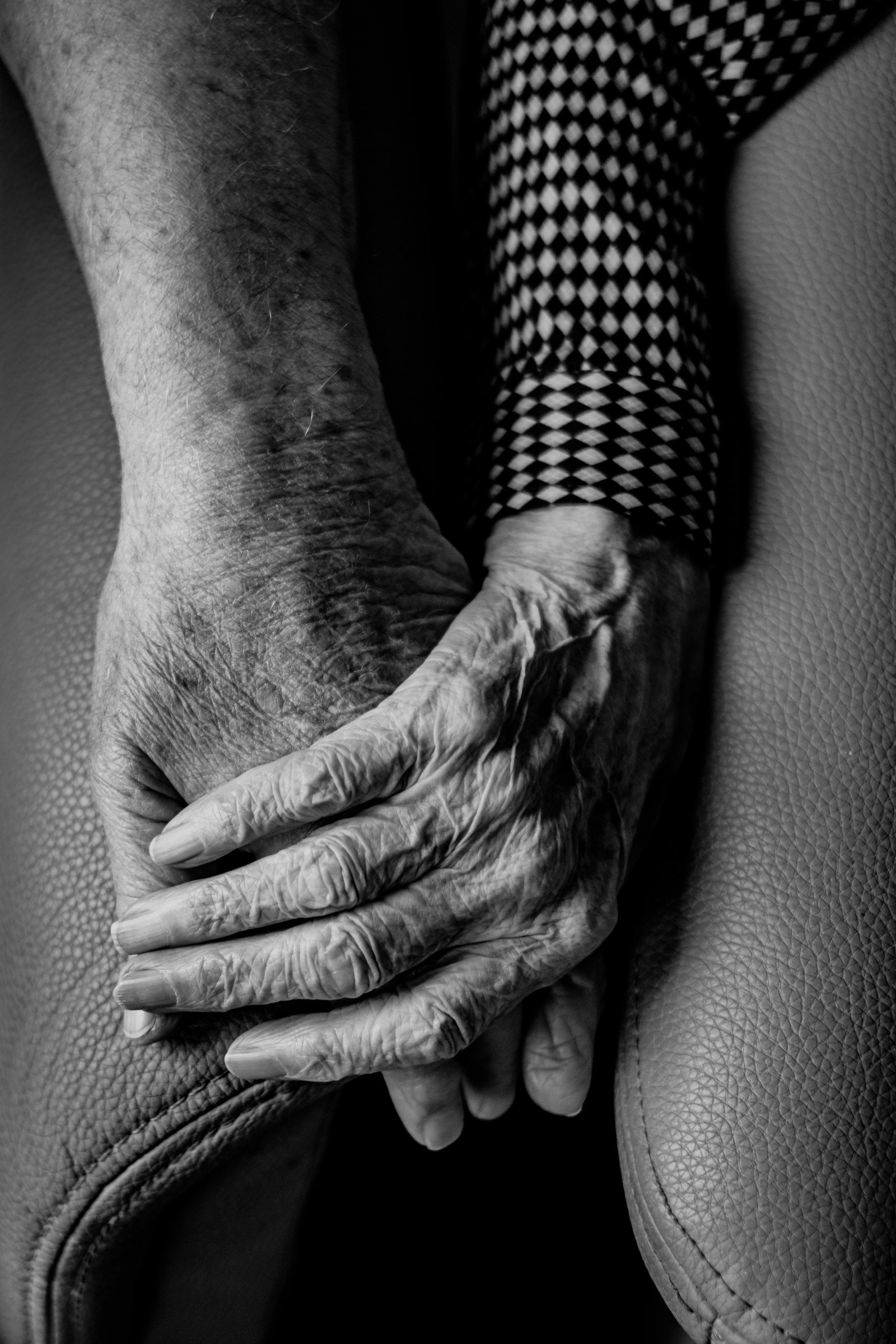 A pair of hands at rest
